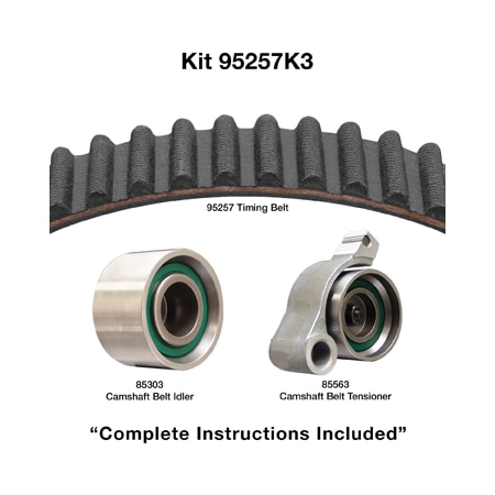 Dayco 01-09 Lexus/Toyota 3.0/3.3L Timing Belt Kit, 95257K3 95257K3